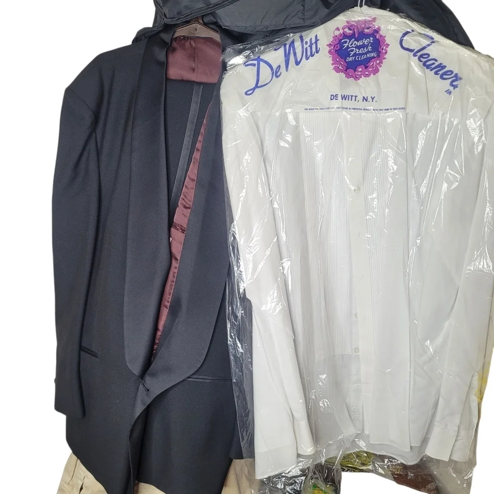 Men's Tuxedo With 2 Cummerbunds Black Tall 2XL
